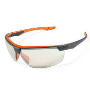 Empiral Metallic UV Protected Safety Goggles, Indoor/Outdoor Mirror Silver/Orange - Pack of 12