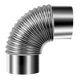 Stainless Steel Exhaust/Flue 90° Bend for IR13/IR16 100mm