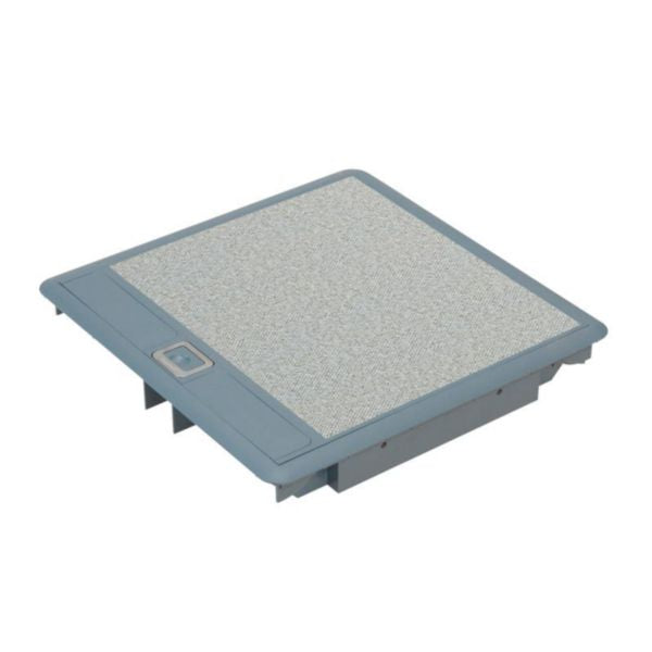 Legrand Floor box - 3 compartments - Grey cover RAL 7031 with rigid cable exits