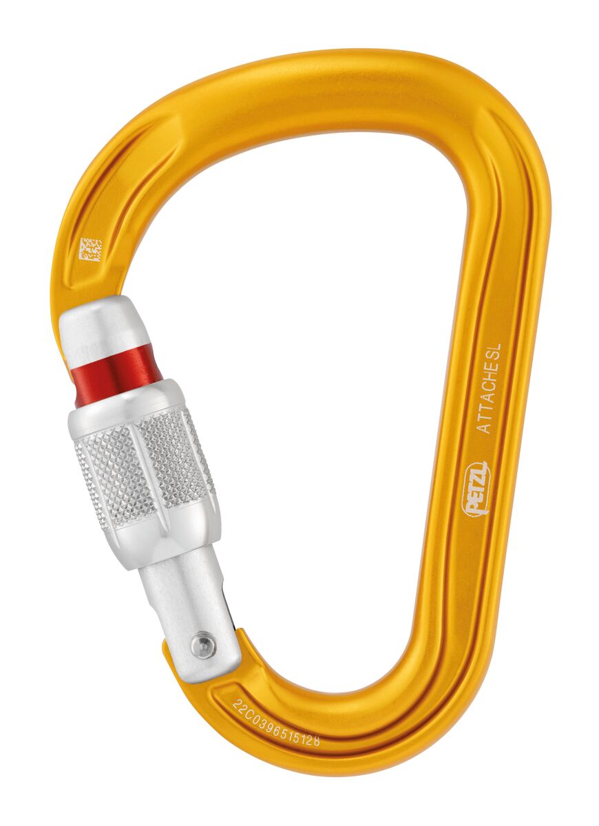 Petzl ATTACHE Locking Carabiner – Pear-Shaped, SCREW-LOCK