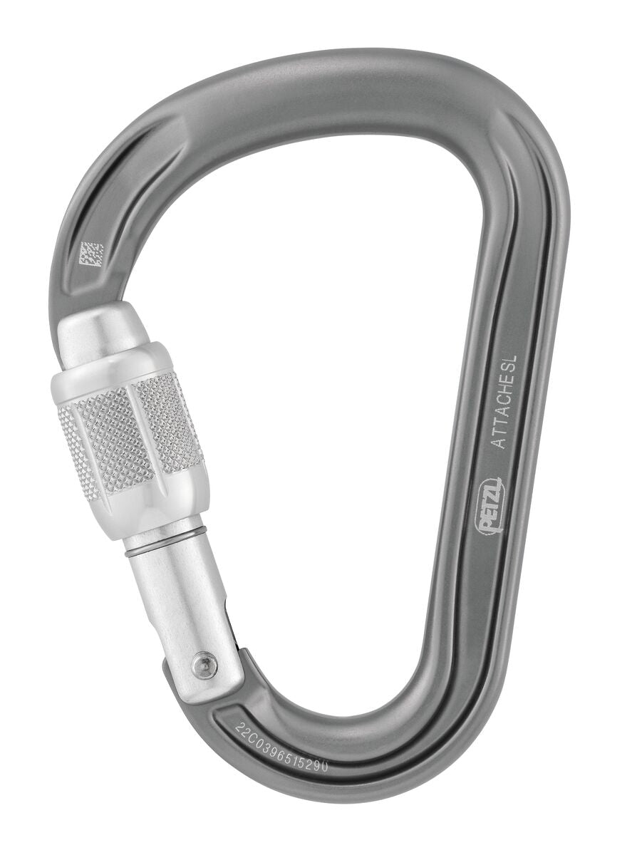 Petzl ATTACHE Locking Carabiner – Pear-Shaped, SCREW-LOCK
