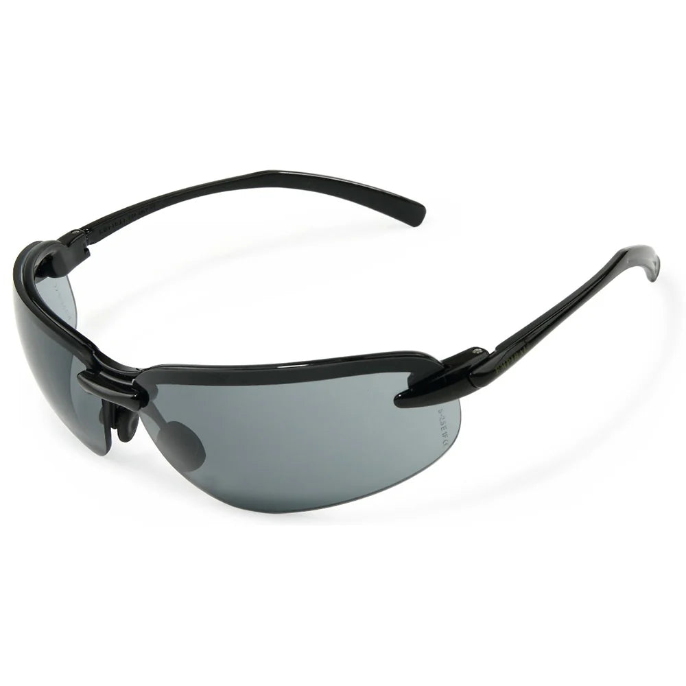 Empiral Metallic UV Protected Safety Goggles, Indoor/Outdoor Mirror Black Frame - Pack of 12