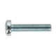 Zinc Plated Pan Head Pozi Machine Screw M5 x 25mm DIN 7985Z Pack of 50