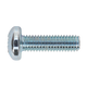 Zinc Plated Pan Head Pozi Machine Screw M6 x 20mm DIN 7985Z Pack of 50