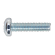 Zinc Plated Pan Head Pozi Machine Screw M6 x 25mm DIN 7985Z Pack of 50