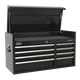 Premier Extra-Wide Topchest 8 Drawer Black