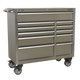 Premier Heavy-Duty Extra-Wide Rollcab 11 Drawer Stainless Steel [PTB105511SS]