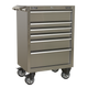 Premier Heavy-Duty Rollcab 6 Drawer 675mm Stainless Steel [PTB67506SS]