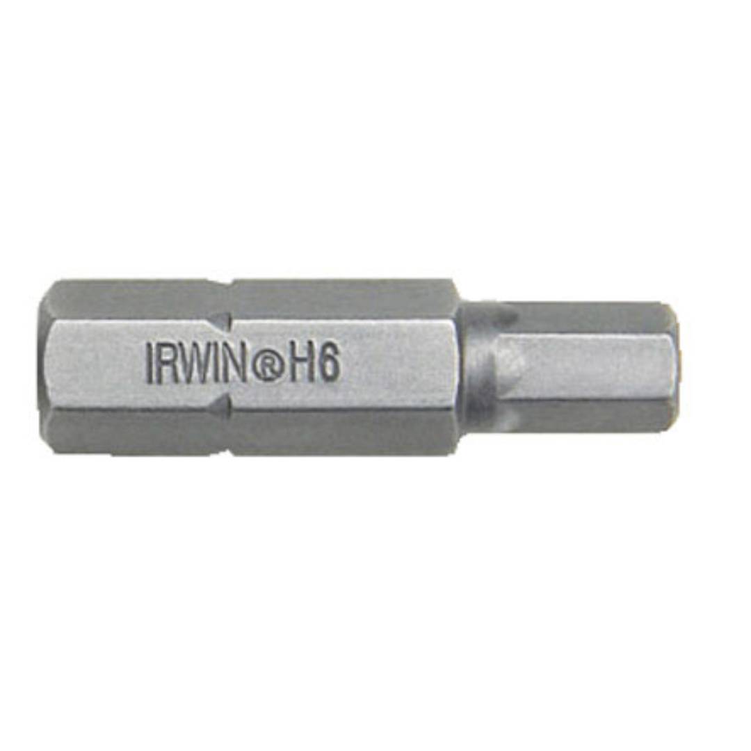 IRWIN 10504349 Hexagonal Bits 6x25mm 1/4 Inch (Pack Of 10 Pieces)