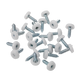 Numberplate Screw Plastic Head 4.8x18 White