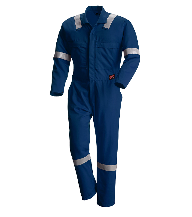61615 Men’s Flame-Resistant & Anti-Static Standard Coverall – High Visibility with Reflective Tape