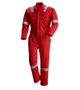 61615 Men’s Flame-Resistant & Anti-Static Standard Coverall – High Visibility with Reflective Tape
