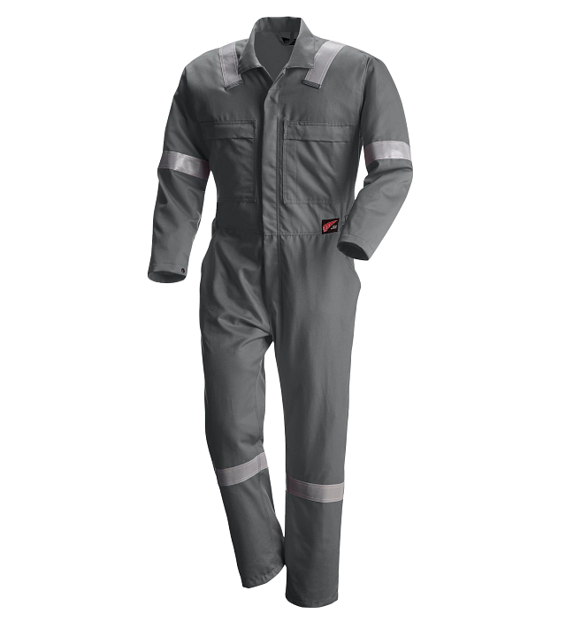 61615 Men’s Flame-Resistant & Anti-Static Standard Coverall – High Visibility with Reflective Tape