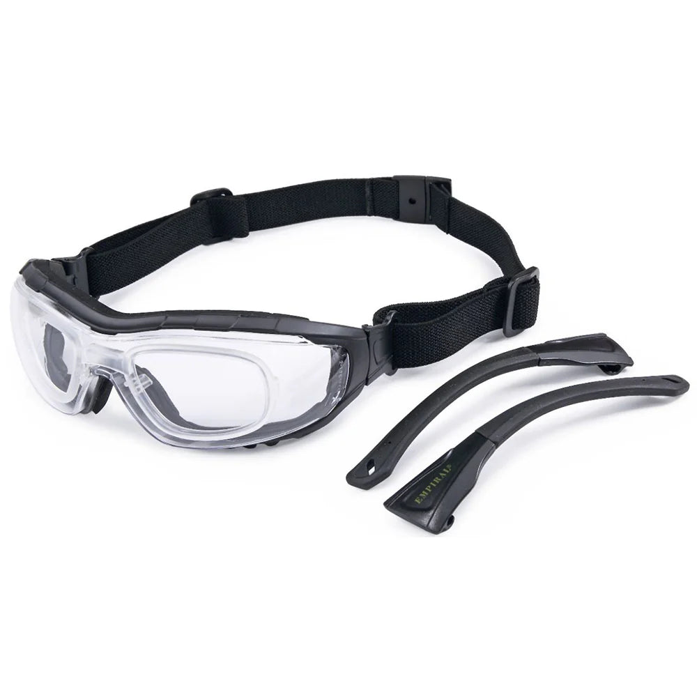 Empiral RX UV Protected Safety Goggles, Clear Lens Black Frame - Pack of 12