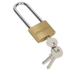 Siegen Brass Body Padlock with Brass Cylinder Long Shackle 40mm