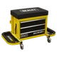 Mechanic's Utility Seat & Toolbox - Yellow