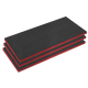 Easy Peel Shadow Foam 1200x550x50 Red/Black Pack 3 [SFPK50R]