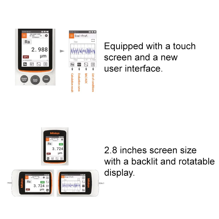 Mitutoyo 178-745-11 Surftest SJ-220S Portable Surface Roughness Tester – Metric Only