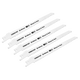 Reciprocating Saw Blade for Wood & Nail 150mm 6tpi - Pack of 5 [SRBR611DF]