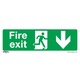 Worksafe Fire Exit Down Pack of 10 Rigid