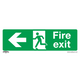 Fire Exit (Left) Rigid Sign