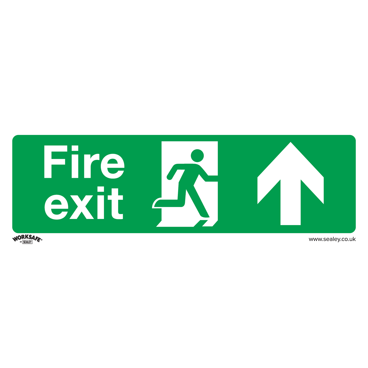 Worksafe Fire Exit Up Vinyl
