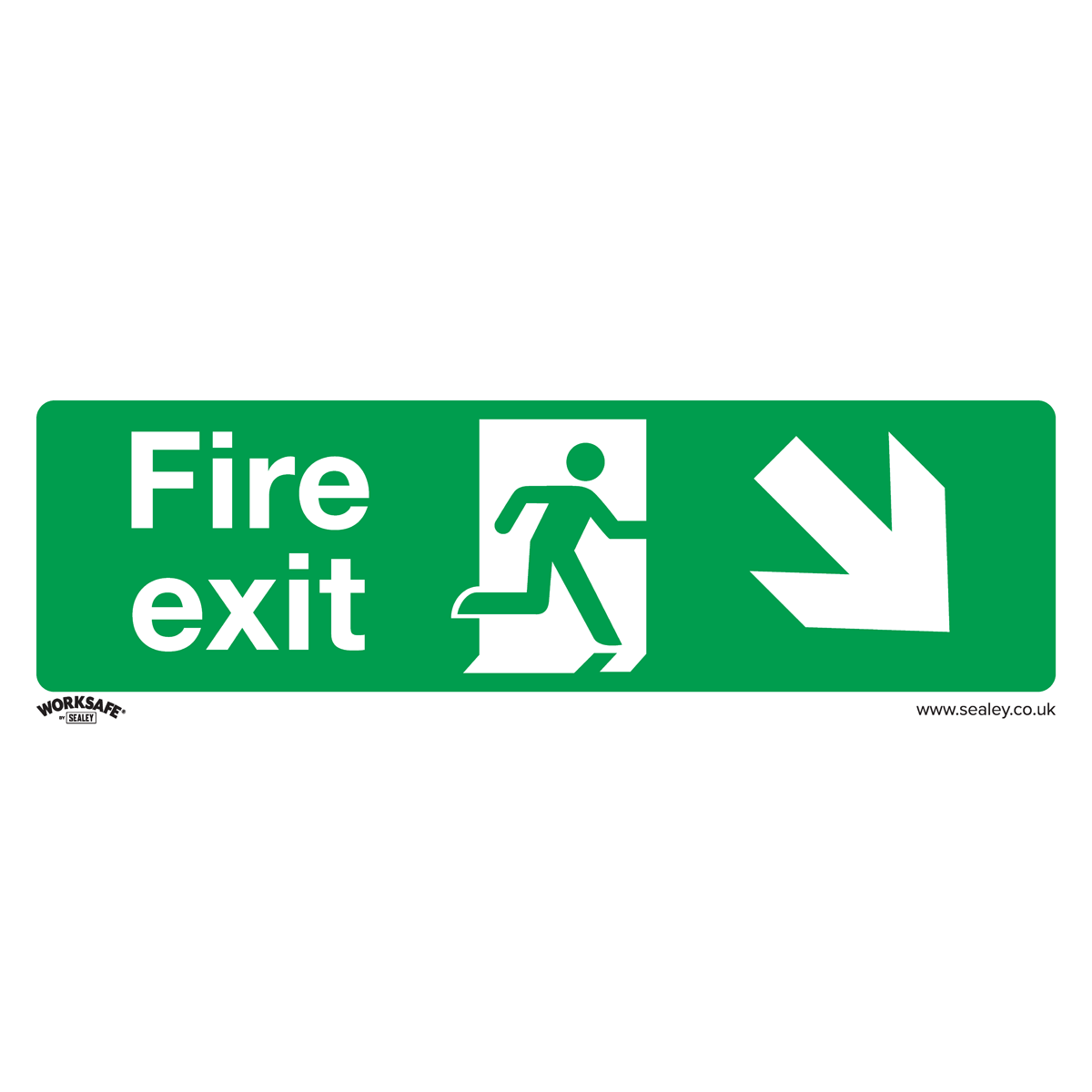 Worksafe Fire Exit Down Right SS36V1