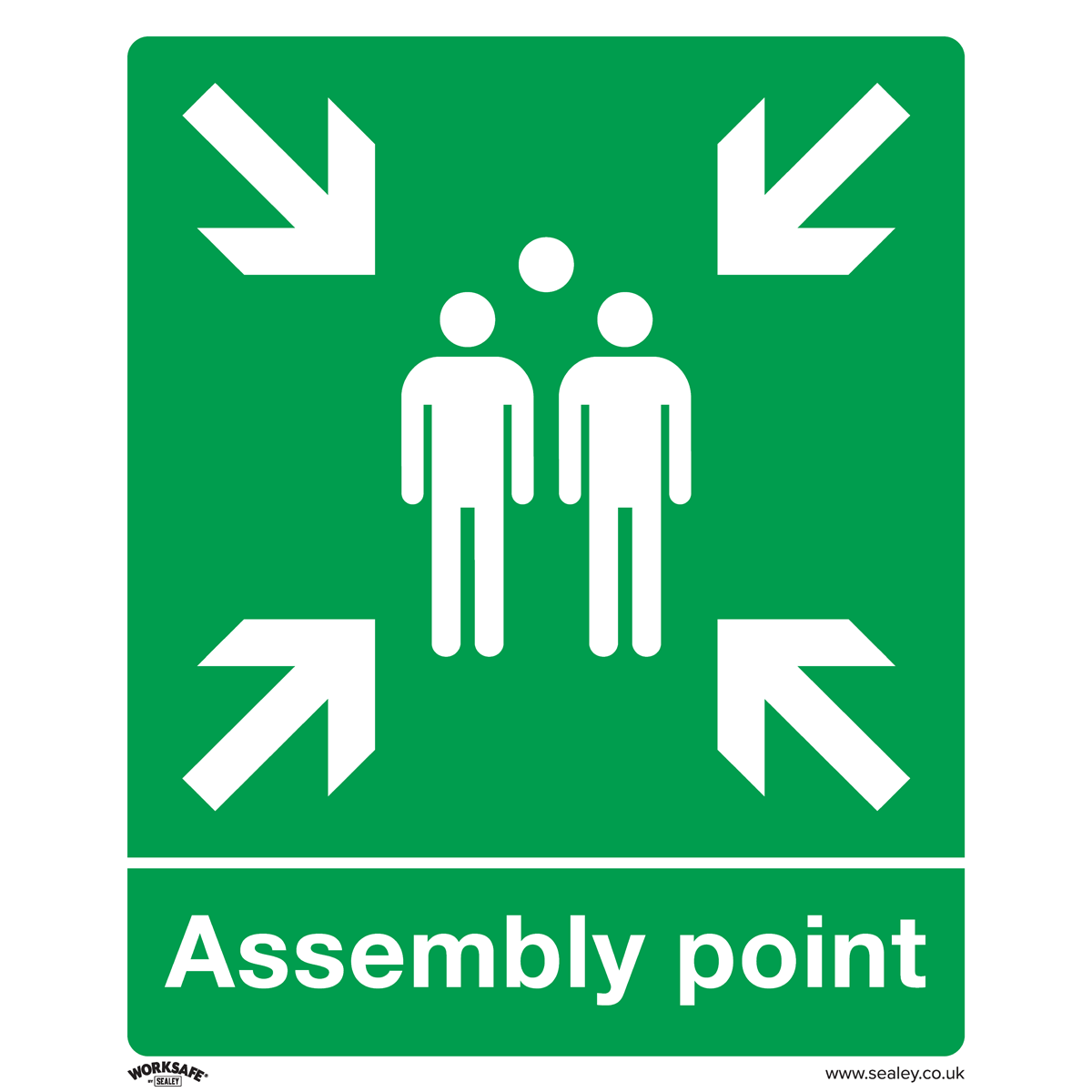 Worksafe Assembly Point Safety Sign SS37P1