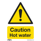 Worksafe Hot Water Vinyl Sign