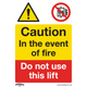 Worksafe Do Not Use Lift Pack