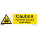 Forklift Safety Sign