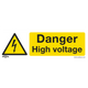Worksafe® Danger High Voltage Safety Sign - Self-Adhesive Vinyl