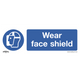 Worksafe® Wear Face Shield Safety Sign, Rigid Plastic - Pack of 10