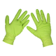 Diamond Grip Nitrile Gloves Hi-Vis Green XL