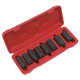 Locking Wheel Nut Removal Set 1/2 Sq Drive 8pc [SX202]