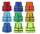 High Visibility Reflective Safety Jacket Yellow pack of 2 for Workers