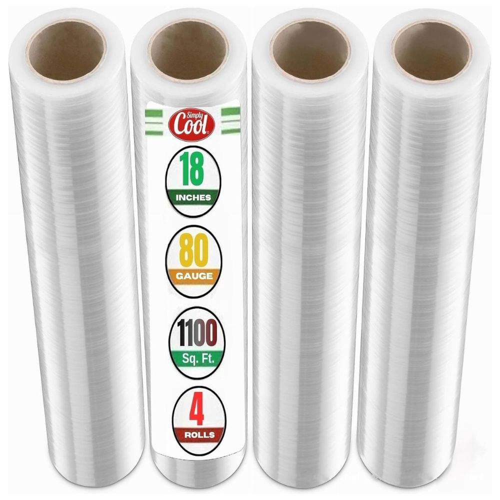 Simply Cool 4 Pack Stretch Wrap 80 Gauge