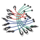 Assorted Tarpaulin Bungee Cord Set 12pc TARP12