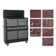 Tool Chest Combo 23 Drawer 446pc Black [TBTPBCOMBO4]