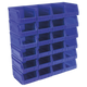 Plastic Storage Bin 105 x 165 x 85mm Blue Pack of 24 [TPS224B]