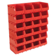 Plastic Storage Bin 150 x 240 x 130mm Red Pack of 24 [TPS324R]
