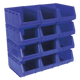Plastic Storage Bin 210 x 355 x 165mm Blue Pack of 12 [TPS412B]