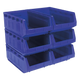 Plastic Storage Bin 310 x 500 x 190mm Blue Pack of 6 [TPS56B]