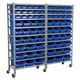 Mobile Bin Storage System with 72 Bins