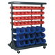 Mobile Bin Storage System with 94 Bins