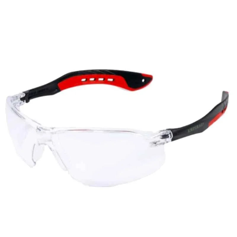 Empiral Active UV Protected Safety Goggles, Clear Lens Black Frame - Pack of 12