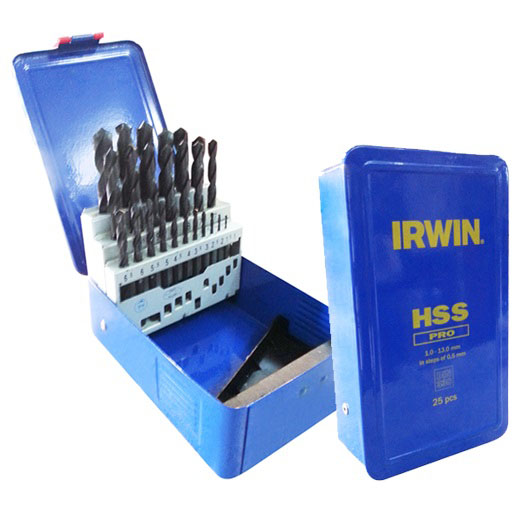 IRWIN 10502504 HSS Pro Drill Bit Set 25 Pieces 1.0-13.0mm