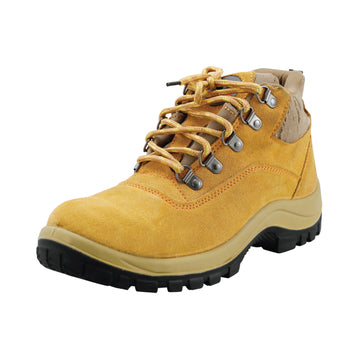 XZ81 YELLOW SUEDE LETHER HIGH ANKLE WITH RANGERS STYLES