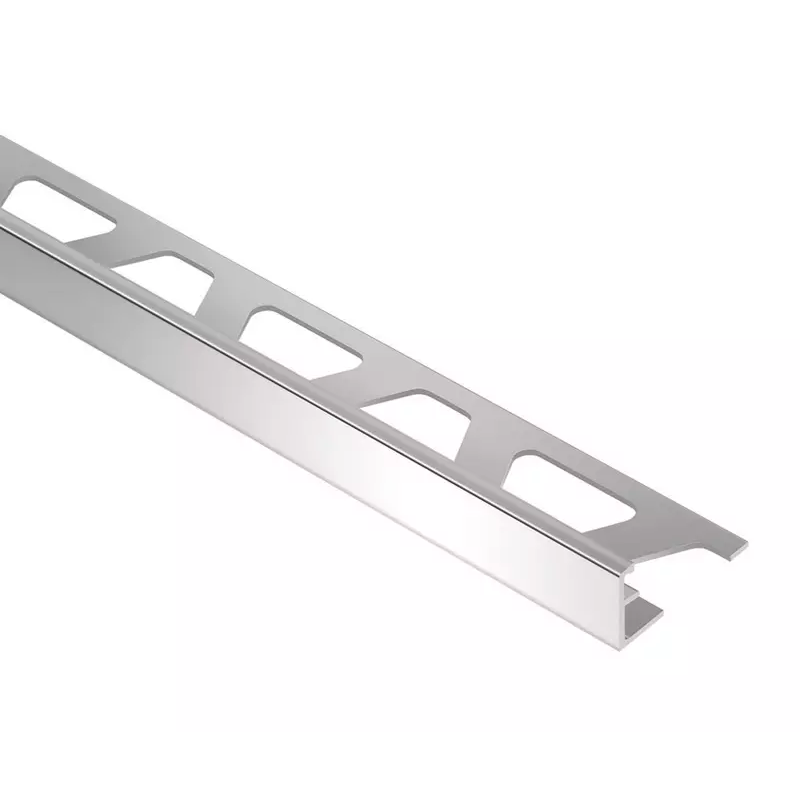 Schluter SCHIENE-A Straight Edge Milled Aluminium Tile Trim 2.5m