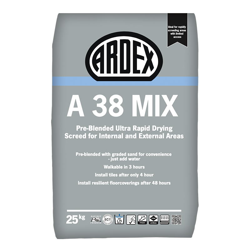 Ardex A38 MIX Rapid Drying Cement 25kg